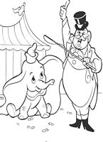 kolorowanki Dumbo do wydruku Disney malowanka numer 36